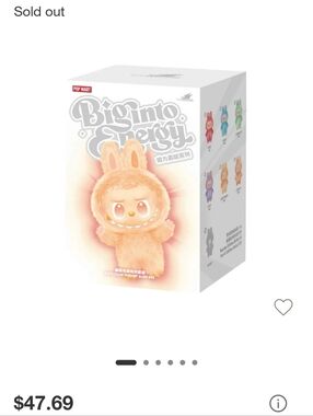 Pop Mart The Monsters (Labubu) Big Into Energy Vinyl Plush Blind Box V3